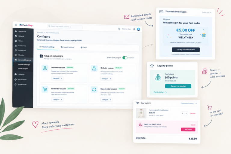 PrestaShop Advanced Coupons module